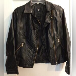 Art class faux leather Moto jacket girls size large